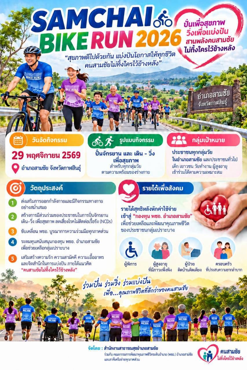 ภาพกิจกรรม SAMCHAI BIKE RUN 2026
