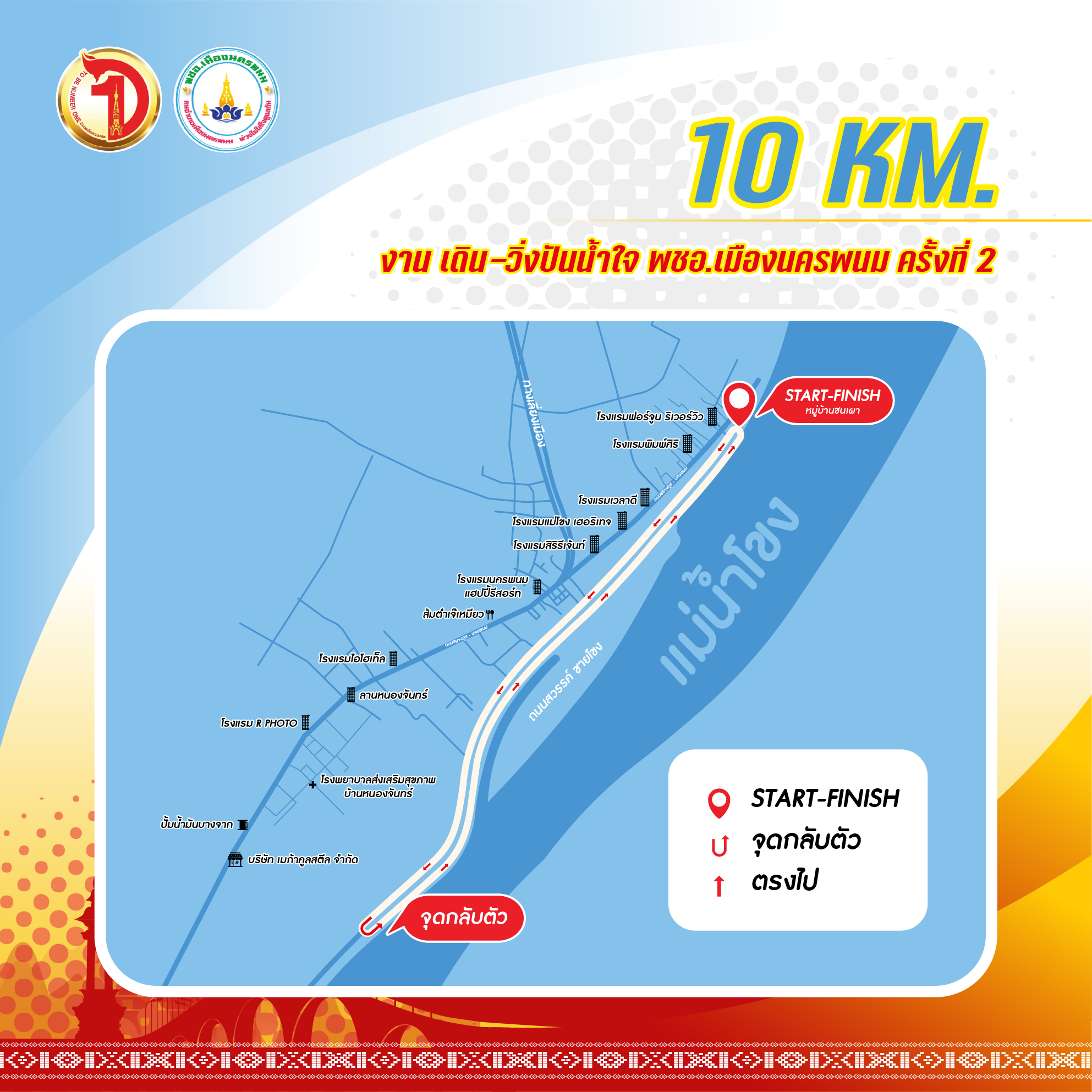 ภาพกิจกรรม เดินวิ่งปันน้ำใจ  พชอ.เมืองนครพนมครั้งที่ 2